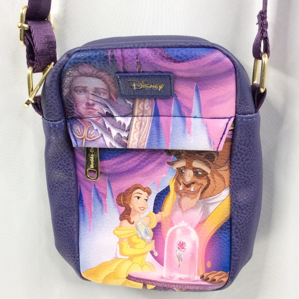 NWOT Disney Beauty and the Beast ENCHANTED ROSE Crossbody Bag Purse Belle